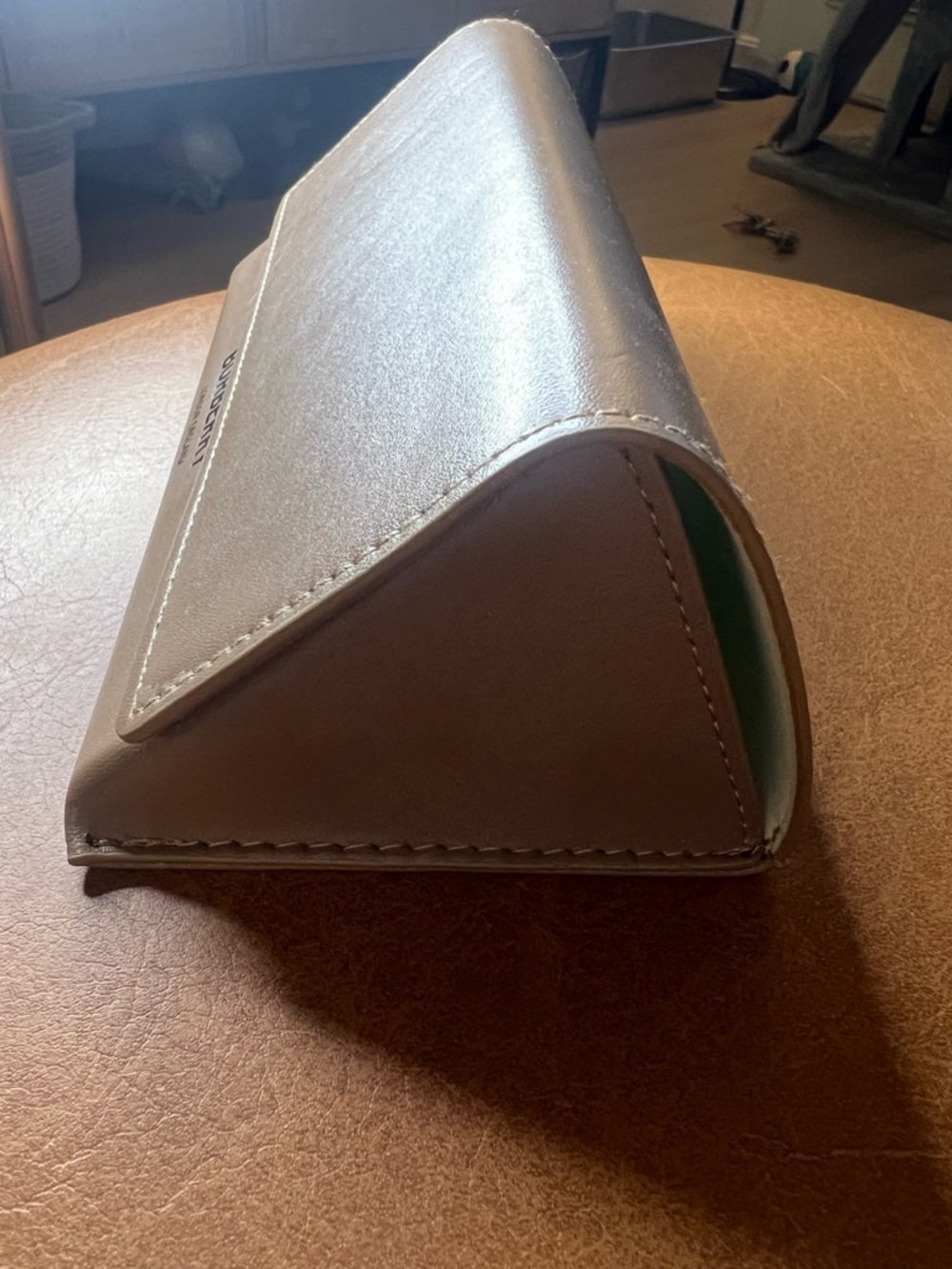 Burberry Eyeglasses Case Tan Foldover Soft Case Pristine Condition - Picture 9 of 9